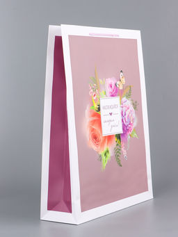 Цена за 2 шт. Пакет подарочный ламинированный вертикальный Гармония, 33?42.5?10 см