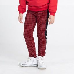 CRB wear/CWKG 70111-26-290 Брюки для девочки, красный-черный/Ex.Cherubino  фото 4