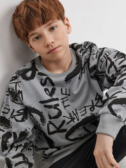 ACOOLA / Джемпер детский для мальчиков Parfait серый  фото 4