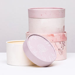 Набор шляпных коробок 3 в 1 Цветы , завальцованная, 16 х 10, 14 х 9, 13 х 8,5 см - UPAK LAND фото 2