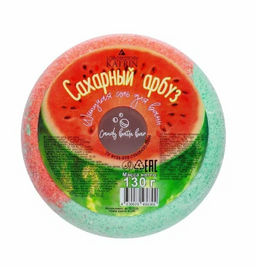 Соль д/ванн шипучая 130гр "Candy baht" пончик Сахарный арбуз