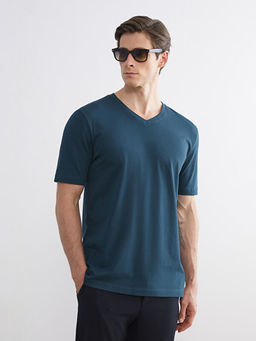 V Yaka K?sa Kollu Penye Erkek Ti??rt