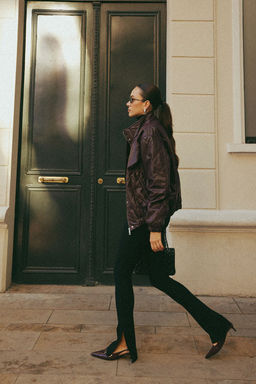 Siyah Pacas? Yandan Y?rtmacl? Ottoman Yuksek Bel Orme Tayt TWOAW24TA00008