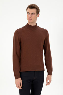 Мужской коричневый свитер Неожиданная скидка в корзине