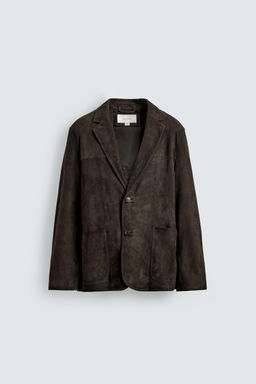 ORIGINS SUEDE LEATHER BLAZER - Zara фото 15