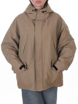 3090 DK. BEIGE Куртка демисезонная женская (100 гр. холлофайбер)