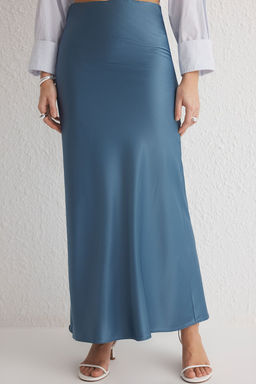 TRENDYOLMILLA Siyah Saten Bal?k Shape Maxi Boy Dokuma Etek TWOSS24ET00120  фото 10