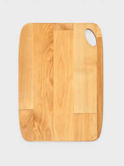 Доска разделочная, 22.2×17×1.8/1.6 см, дерево берёза, пропитана маслом, бежевая