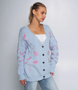 Кардиган #КТ884 (2), голубой - Dommod фото 2