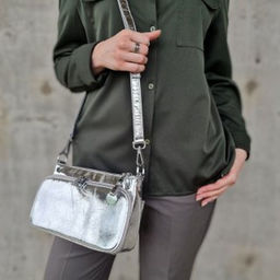 Женская кожаная сумка через плечо 0080-19 - Cidirro фото 4