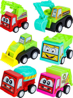 Набор машин 6шт. "Стройтехника" (2802854) в сумочке