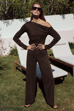PIQU_ TROUSERS WITH BELT - Zara фото 19