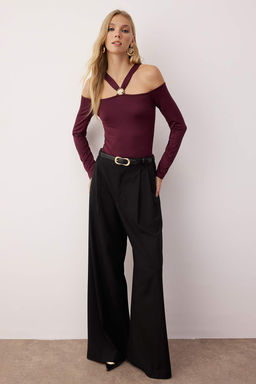 Siyah Aksesuar Detayl? C?tc?tl? Esnek Orme Body TWOAW26BD00003 - Trendyolmilla фото 2