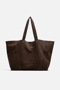 LEATHER TOTE BAG - Zara фото 3