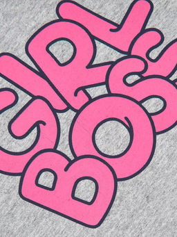 Толстовка для девочки с принтом UD 7030 серый - Mini maxi фото 7