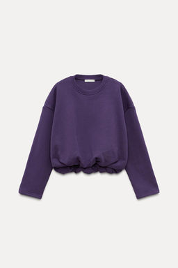 GATHERED CROPPED SWEATSHIRT - Zara фото 5
