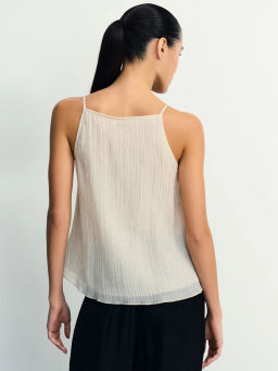 Блуза из тенселя с цветком / Zarina