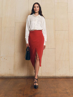 Юбка карандаш 512.060060/Терракотовый