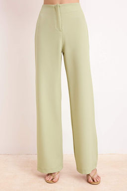 Mint Saten Ask?l? Bluz Kumas Genis Paca Pantolon Dokuma Alt - Ust Tak?m TWOSS26AU00056 - Trendyolmilla фото 3