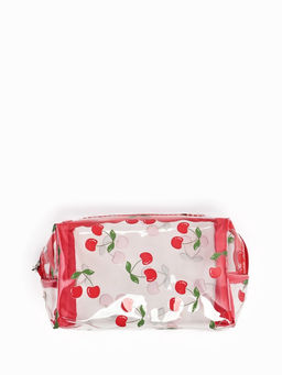 Косметичка ПВХ Вишня 15*6*8,5, отд на молнии, прозрачный