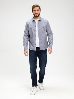 Сорочка мужская длинный рукав GREG S315/111/3519/ZN/1p  фото 5