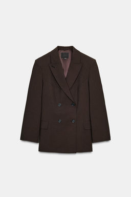 OVERSIZE DOUBLE-BREASTED BLAZER - Zara фото 7
