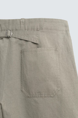 PANTAL?N RELAXED FIT TRABILLA / Verde gris - Zara фото 11