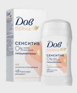 ДАВ DERMA део-стик 40мл Сенситив гипоаллергенный