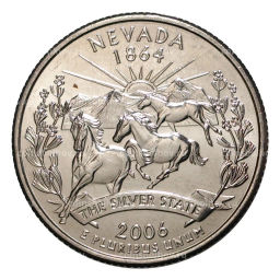 25 центов 2006 года D Штаты и территории - Невада