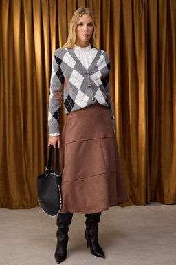 Antrasit Premium Iplik/Ozel Iplikli Baklava Desenli Triko H?rka TWOAW26HI00158 - Trendyolmilla фото 2