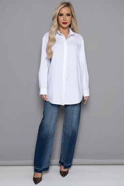 Рубашка (белый) Б11-133 - Николь фото 2