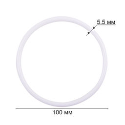 Для вязания Gamma RKP-010 Кольцо для макраме пластик d 100 мм белый