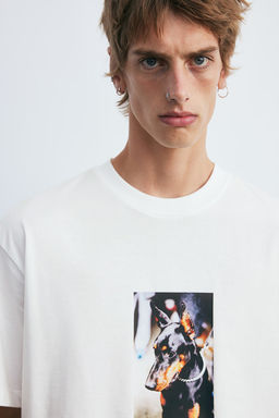 Camiseta con estampado Loose Fit