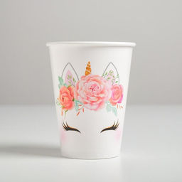 Цена за 10 шт. Стакан для цветов Единорожка, 350 мл