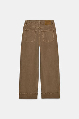 JEANS ZW COLLECTION BAGGY TIRO MEDIO / Marr?n - Zara фото 6