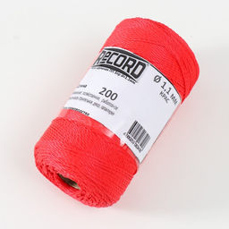 Нить кручёная 3-х прядная полипропиленовая, d=1,1 мм 200 м (набор 2 шт. крас,черн) - Simaland фото 3