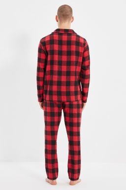 TRENDYOL MAN K?rm?z? Regular Fit Ekose Pijama Tak?m? THMAW22PT0419 - Trendyolmilla фото 8