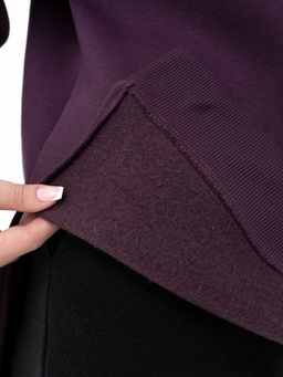 футер 3х нитка с начесом Свитшот ,баклажановый - Binita фото 8