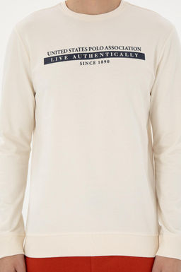 Мужской кремовый свитшот Неожиданная скидка в корзине - U.s. polo assn фото 13