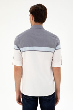 Мужская темно-синяя рубашка с длинным рукавом Неожиданная скидка в корзине - U.s. polo assn фото 5