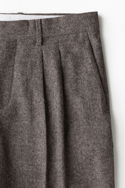 Pantalon en mezcla de lana Loose Fit - H&m фото 8