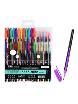 Набор гелевых ручек, 36 цвета, корпус с рисунком, в блистере на кнопке - Simaland фото 3