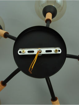 Люстра потолочная BayerLux «Гундер», 5хЕ27, 40 Вт, черный, 57×57×25 см