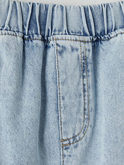 Fiyonk Detayl? K?z ?ocuk Jean Kapri