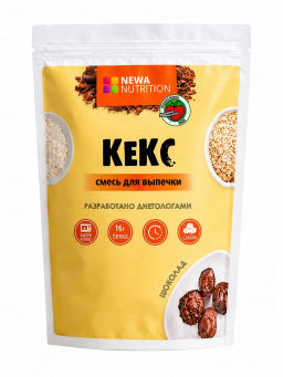 Смесь для выпечки Кекс высокобелковый (вкус: шоколад) без сахара - Newa nutrition фото 3