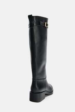 EQUESTRIAN BUCKLE BOOTS - Zara фото 6