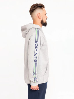 CRB wear/FWXM 90031-11 Комплект мужской (толстовка, брюки),светло-серый меланж/Ex.Cherubino  фото 2