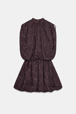 JACQUARD VOLUMINOUS MINI DRESS - Zara фото 6