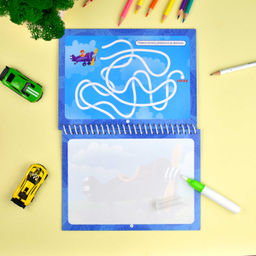 Книжка-раскраска для детей, с водным маркером в комплекте. Серия Водная раскраска многоразовая арт. 64112 ТРАНСПОРТ