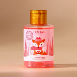 Подарочный набор новогодний женский Лисёнок: гель для душа 100 мл, бомбочка для ванны 130 г, мочалка для тела, URAL LAB  фото 8